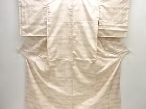 アンティーク　ヱ霞に麻の葉模様十日町紬着物